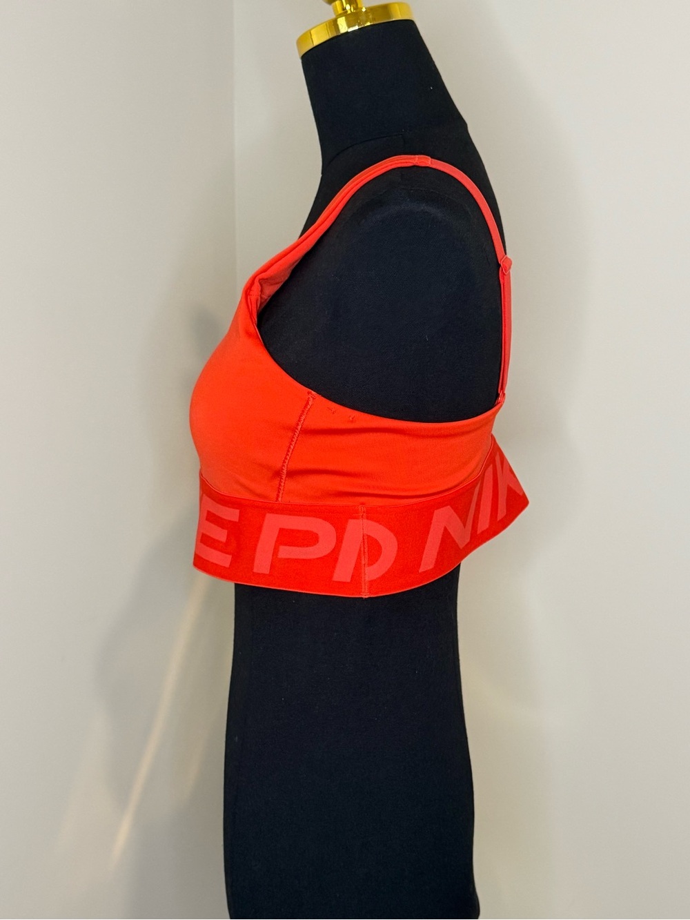 Nike Pro Dry Fit Scoop-Front Logo Sports Bra - Picture 2 of 6